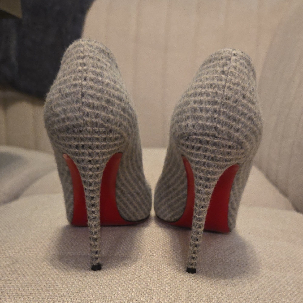 Christian Louboutin Gray Women's Heels